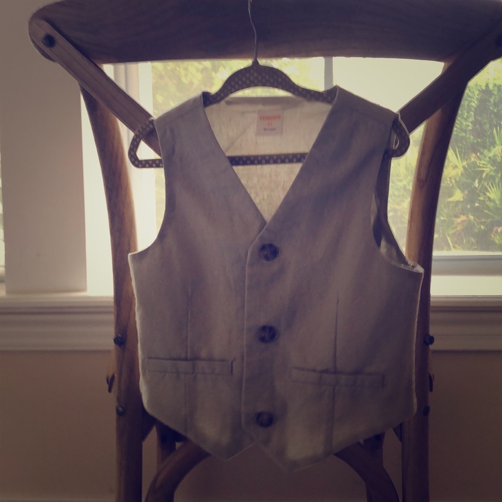 Toddler linen vest